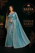 Beautiful Premium Fancy Tissue Saree