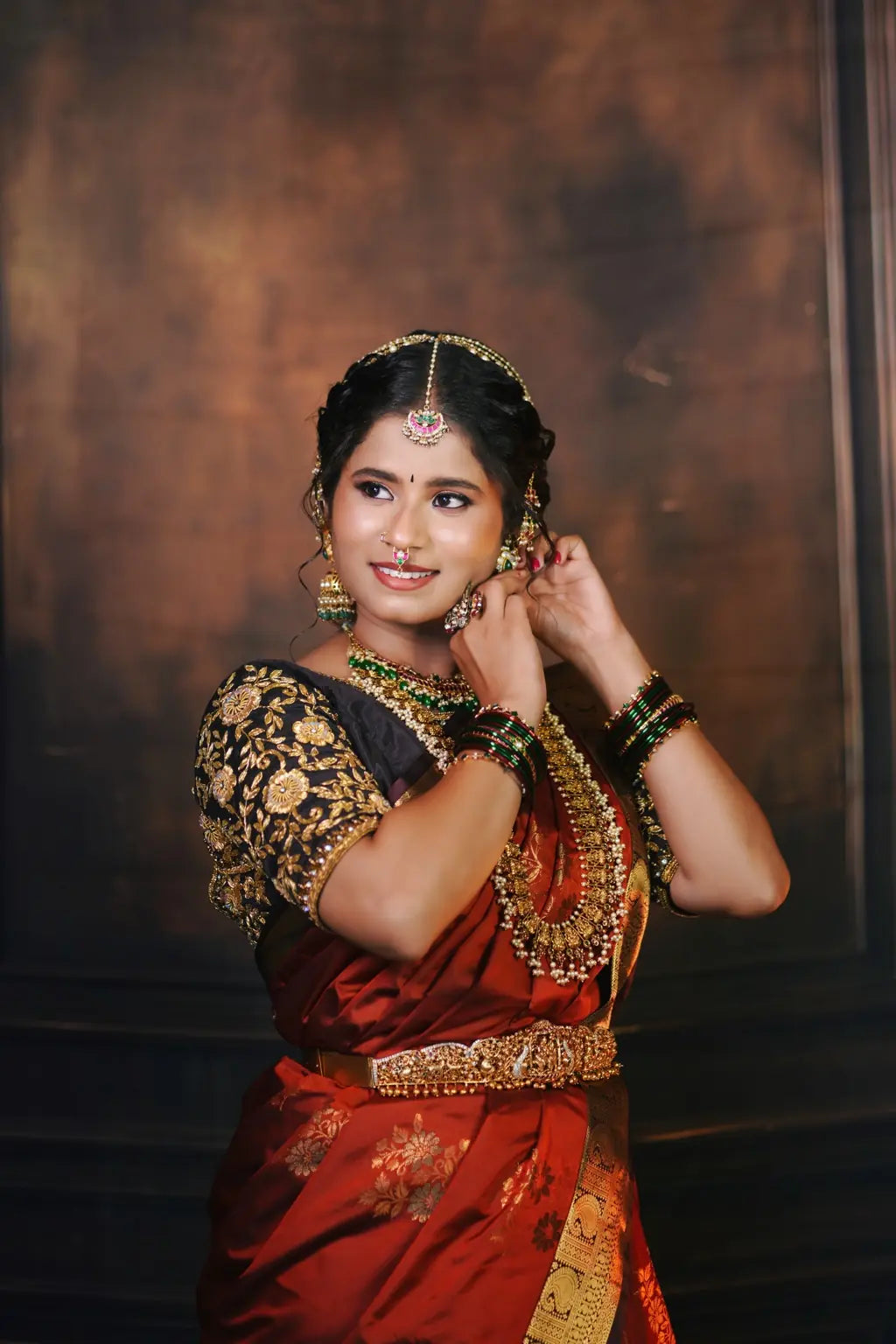 Sindoor Heritage Dharmavaram Pattu Saree