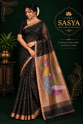Pure Muslin Kora Jamdani Handwoven Saree