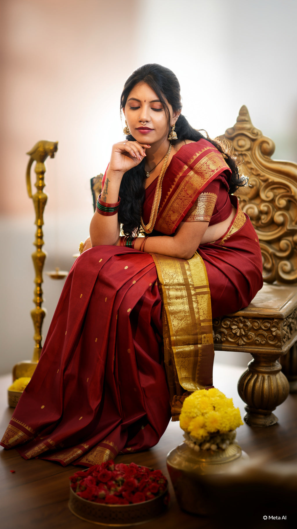 Heirloom Kanjeevaram saree -CHANDRA