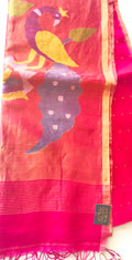 PURE MUSLIN KORA JAMDANI HANDWOVEN SAREE