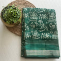 PREMIUM GREEN SILK COTTON SAREE