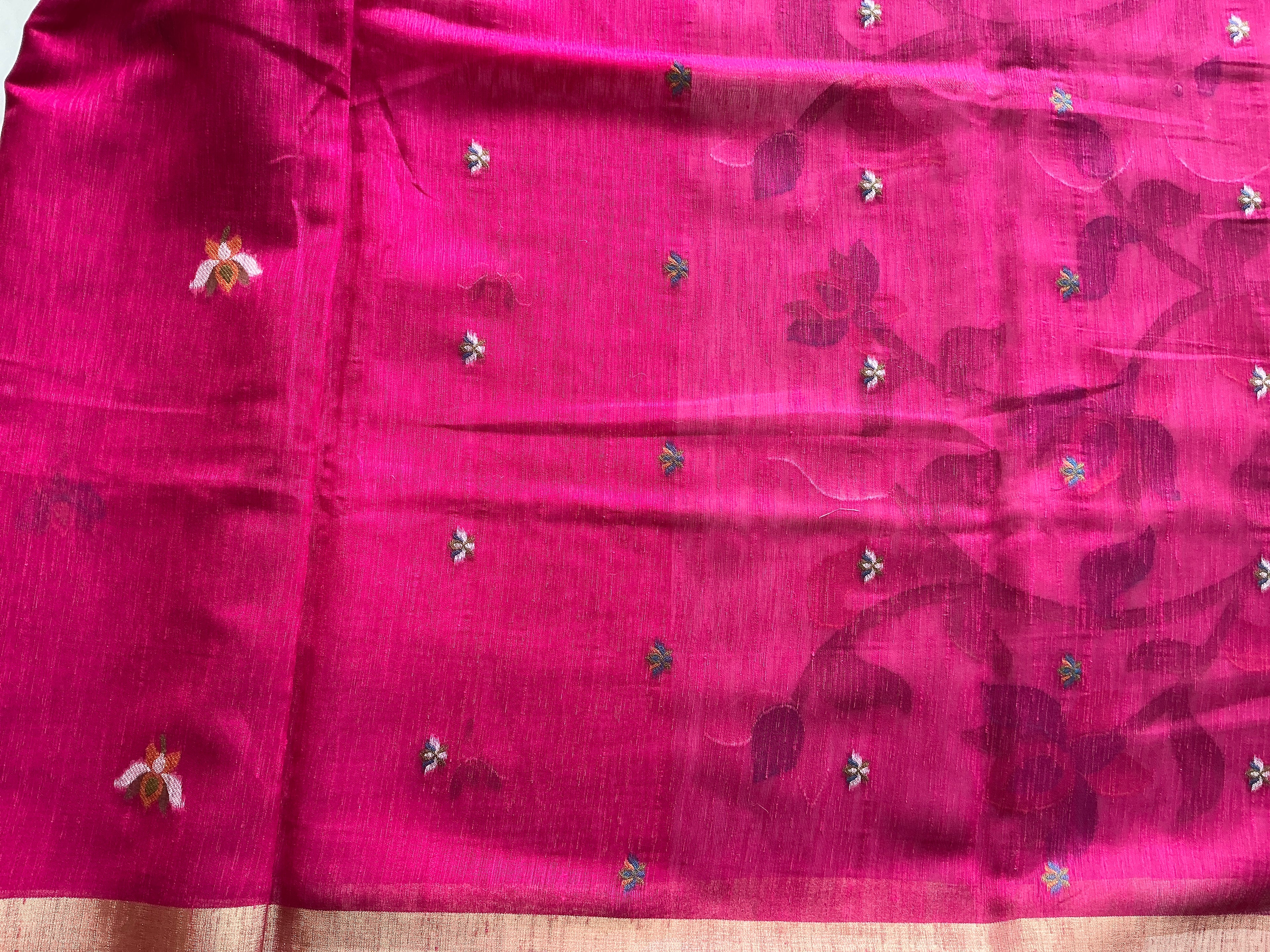 LUXURY LENIN JAMDANI SAREE