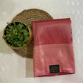 PREMIUM PATTU CONTRAST RED AND PEACH BORDER SAREE