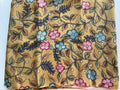 PREMIUM PURE KALANKARI DRESS MATERIAL MUSTED YELLOW 9 1/2 METERS