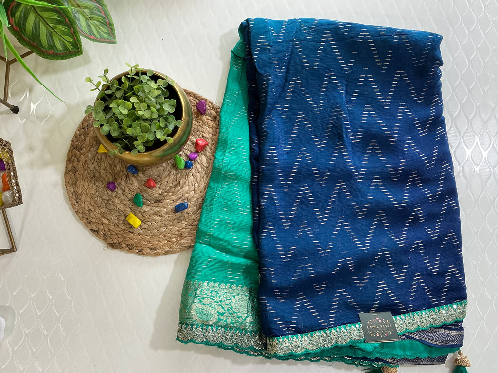 Luxury Banaras Georgette Traditional Saree